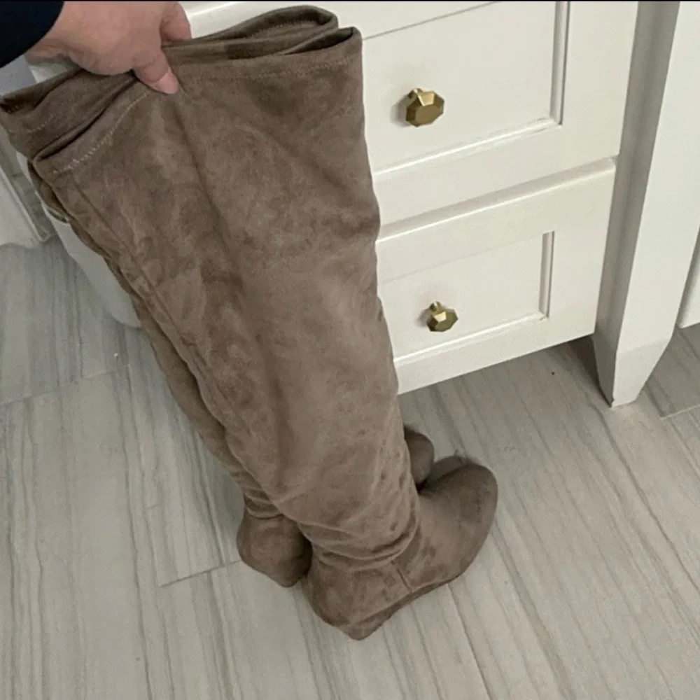 Chinese Laundry Over the Knee Boots- Tan Size 9.5 - Picture 5 of 15